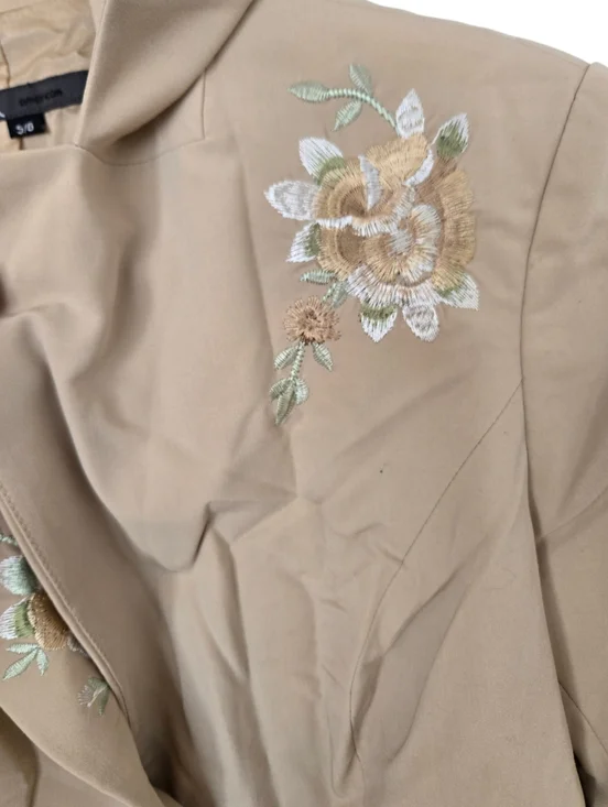 Y2K Yank American Embroidered Floral Blazer Jacket Cottagecore Boho 5/6 - Picture 5 of 8